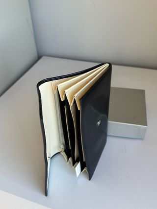 Portafoglio Nannini Pelle Blu Capiente