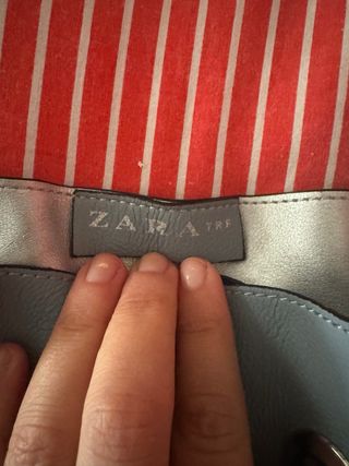 Borsa Zara Grigia Pastello