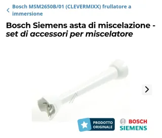 Frusta e alberello Bosch siemens minipimer