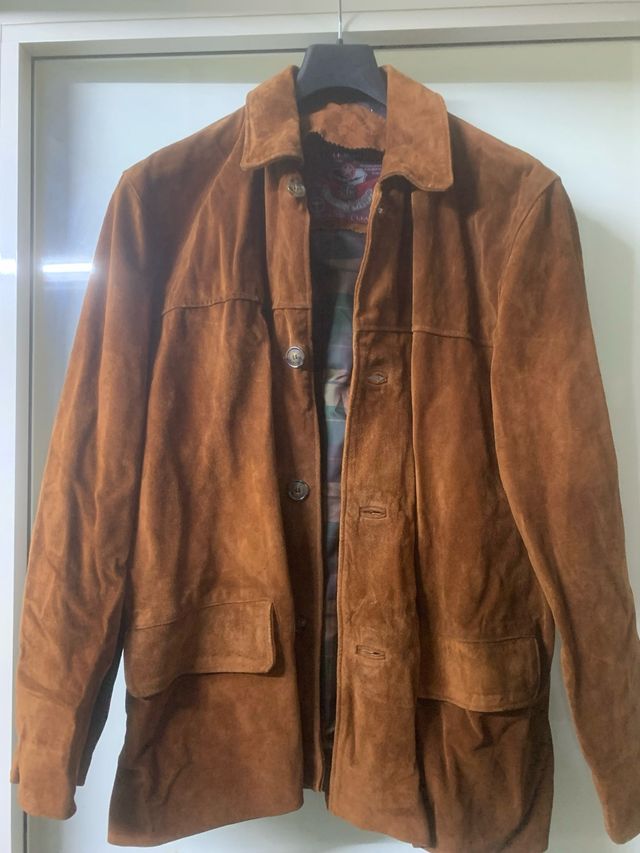 Giacca uomo vera pelle marrone