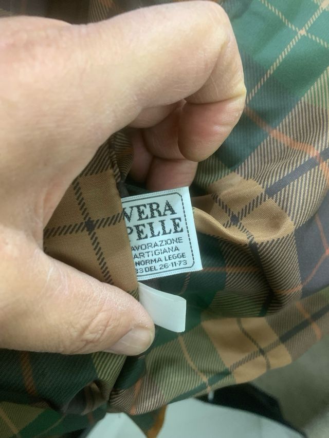 Giacca uomo vera pelle marrone