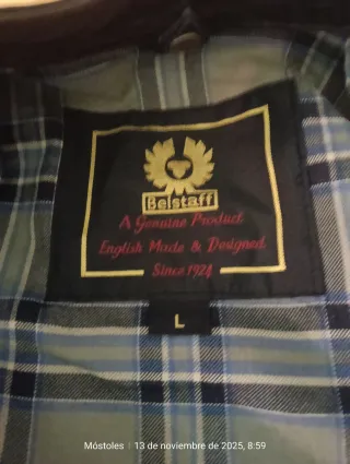 Chaqueta Belstaff Panther Piel Negra Talla L