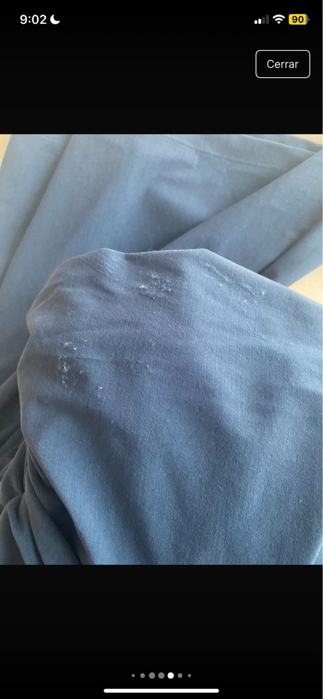 Vestido palabra de honor azul Zara