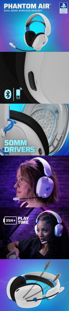 Auriculares Phantom Wireless Blanco PDP