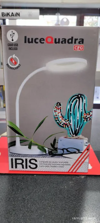 Lampada LED IRIS LuceQuadra Ricaricabile
