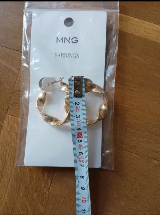 Pendientes Aro Mango Dorados