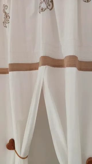 Tenda Cotone Monogramma Francese