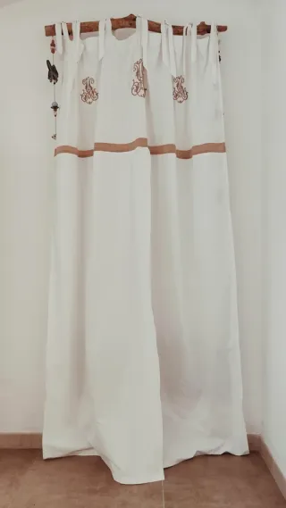 Tenda Cotone Monogramma Francese