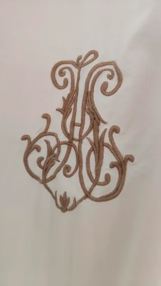 Tenda Cotone Monogramma Francese