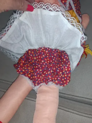 Muñeca de trapo antigua años 70