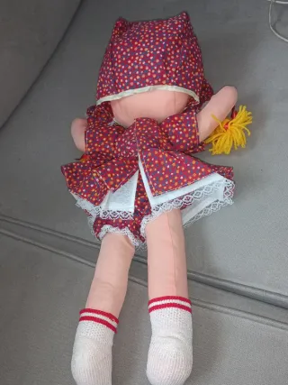 Muñeca de trapo antigua años 70