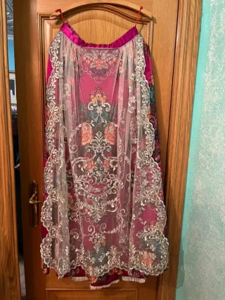 Traje de Fallera Multicolor Talla Adulta