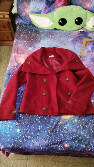Chaqueta de paño roja