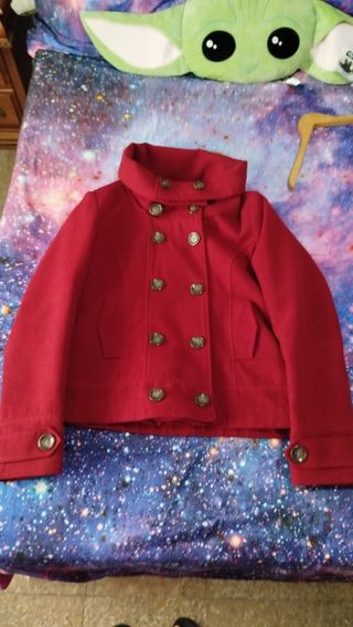 Chaqueta de paño roja