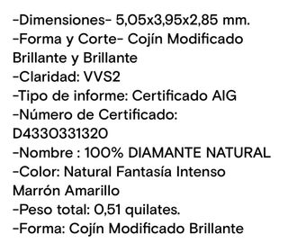 Diamante 0.51 quilates