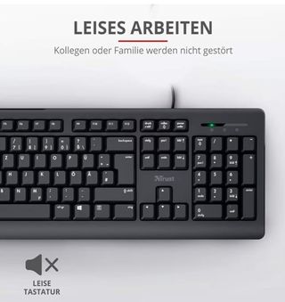 Teclado Trust QWERTZ Alemán con Cable