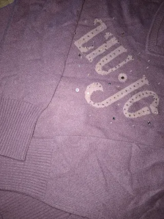 Liu Jo maglione con scollo a V seta e cashmere vio