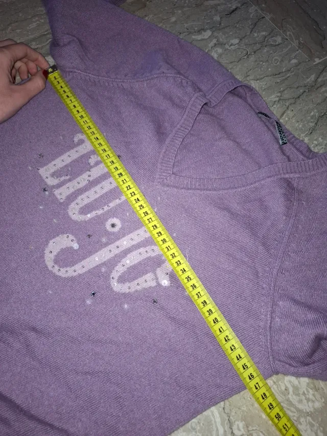 Liu Jo maglione con scollo a V seta e cashmere vio