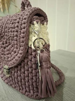 Zainetto uncinetto artigianale