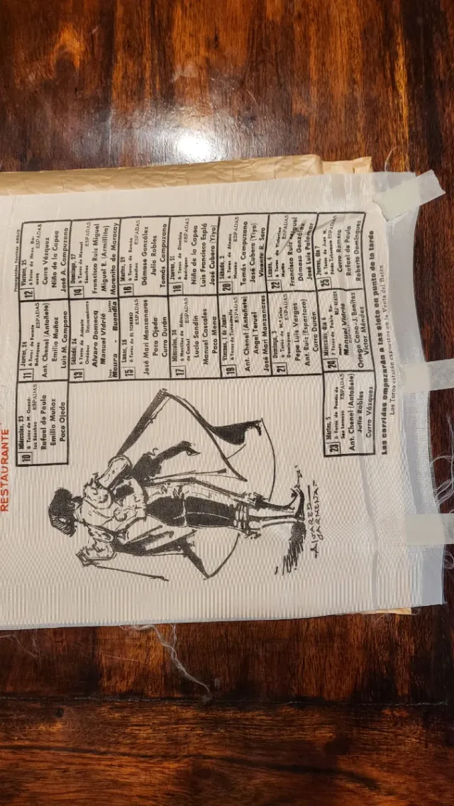 Cartel Toros San Isidro Madrid 1984