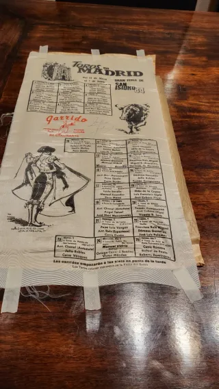 Cartel Toros San Isidro Madrid 1984