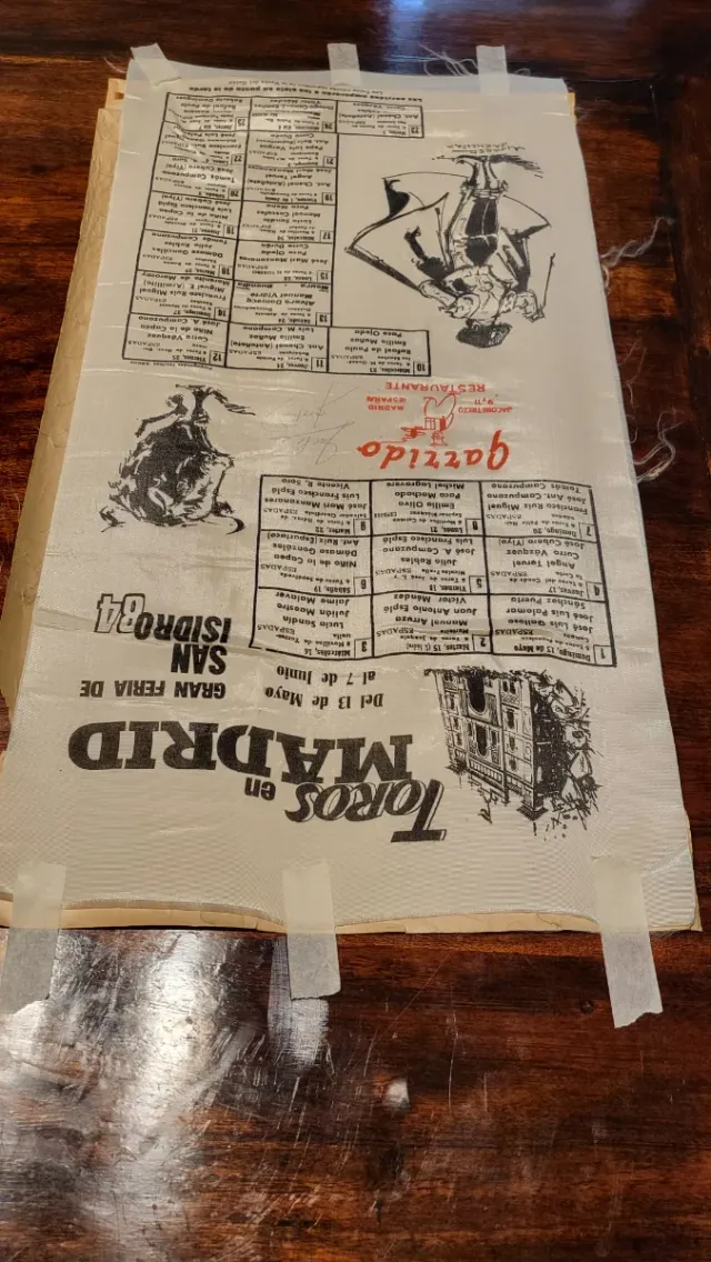 Cartel Toros San Isidro Madrid 1984