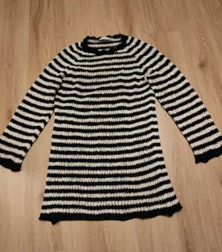 Vestido de lana a rayas