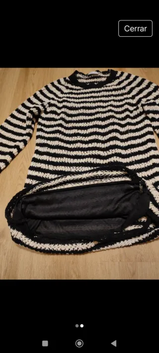 Vestido de lana a rayas