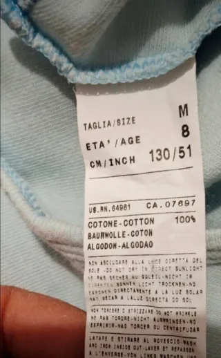 Pigiama Minnie Benetton bambina 8 anni