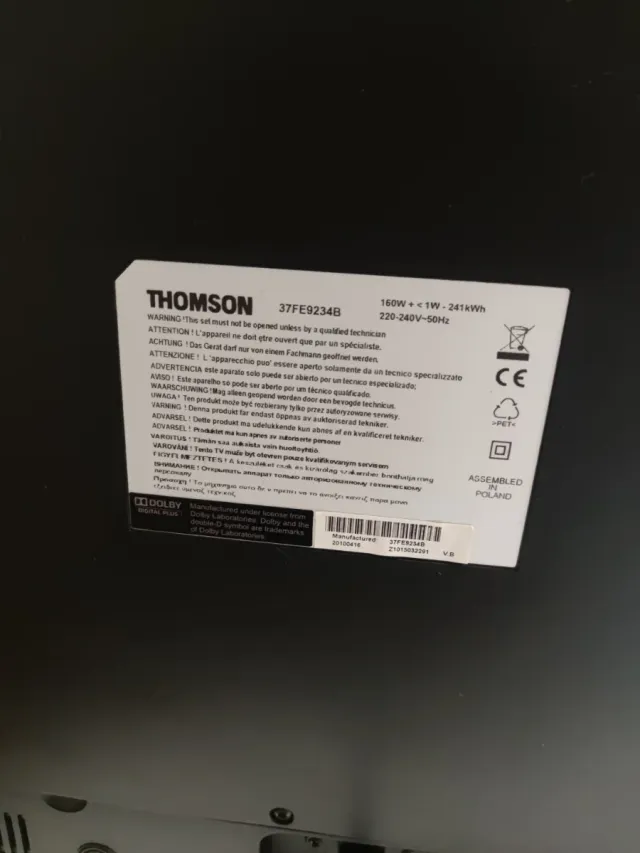 Televisor Thomson 32 Negro