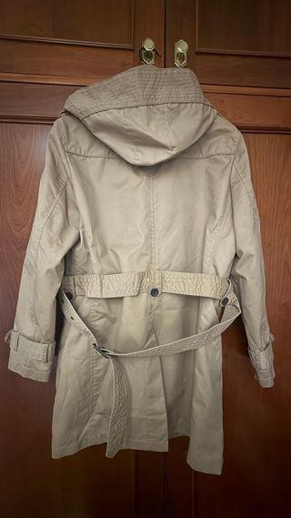 Gabardina Zara Beige con Cinturón