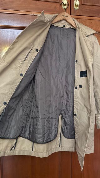 Gabardina Zara Beige con Cinturón
