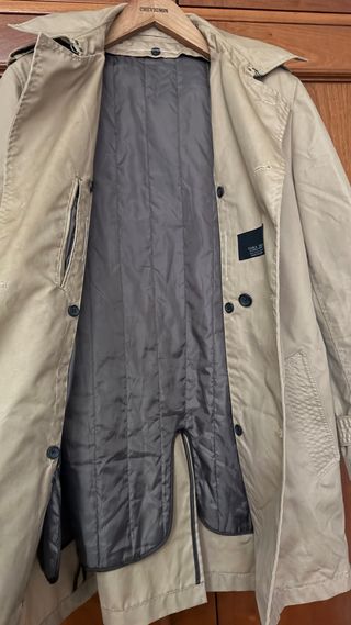 Gabardina Zara Beige con Cinturón