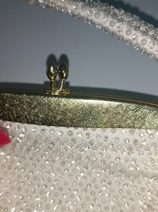 Bolso de mano antiguo rocallas años 60