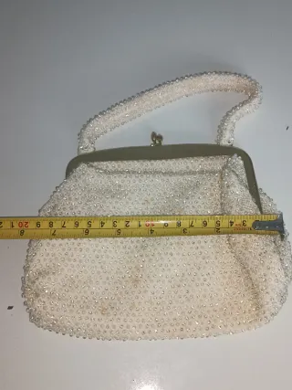 Bolso de mano antiguo rocallas años 60
