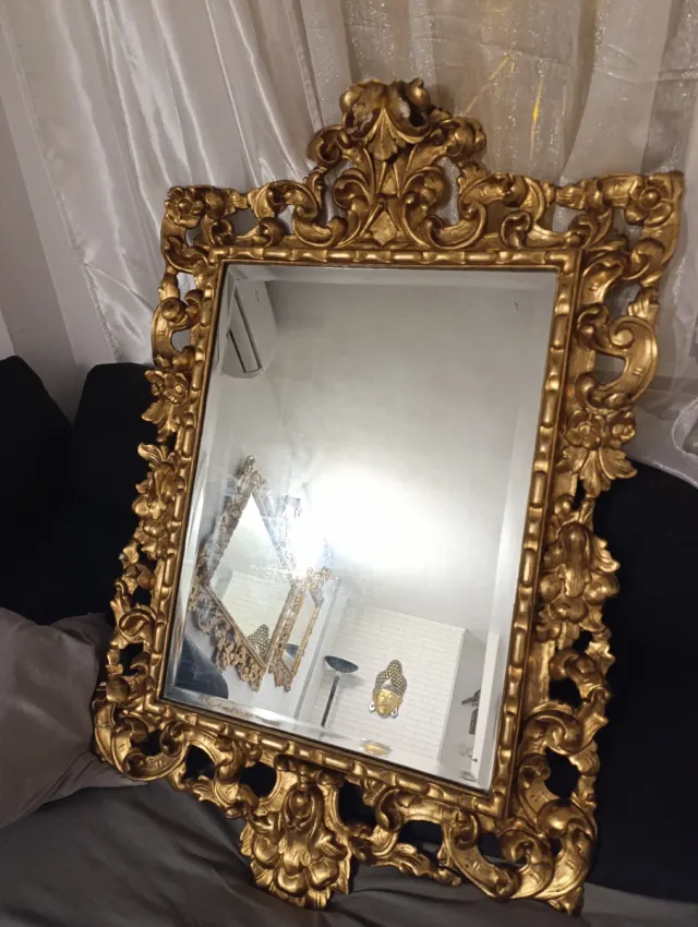 Espejo Cornucopia Dorado sg XIX