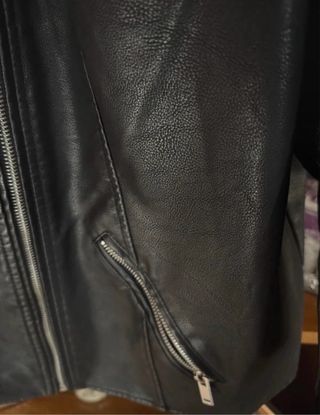 Giacca similpelle Kiabi nera donna