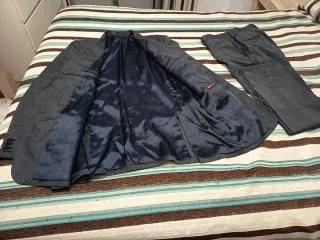 Traje de chaqueta gris azulón hombre XL