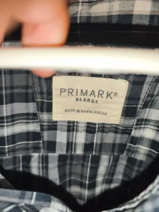 Camisa de cuadros manga larga