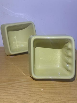 Portasapone vintage in ceramica