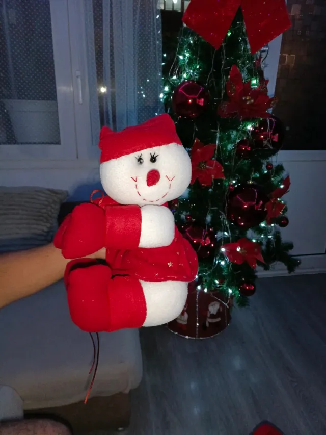 Lote Muñecos Navidad Santa Claus y Muñeco Nieve