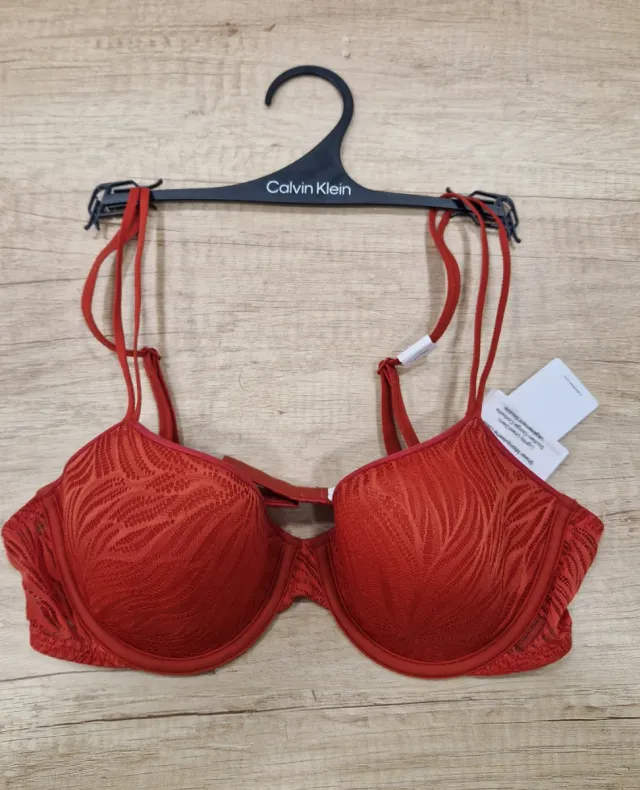 Sujetador Calvin Klein Rojo Encaje