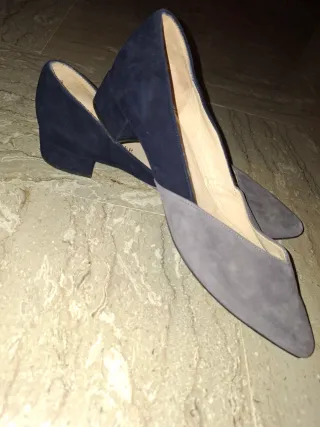 Scarpe Peter Kaiser camoscio blu/grigie