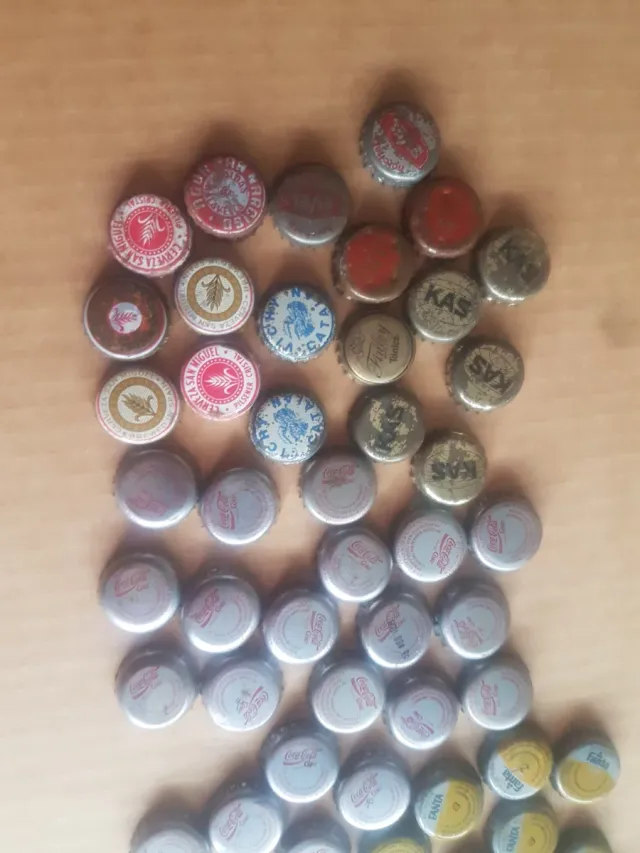 Lote Chapas Refrescos Coca-Cola Fanta Agua