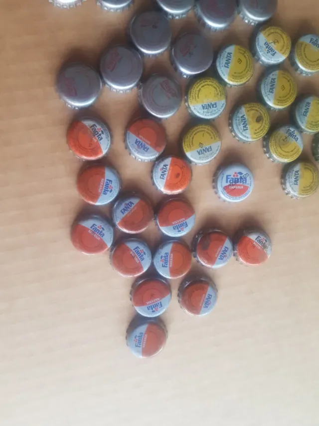 Lote Chapas Refrescos Coca-Cola Fanta Agua