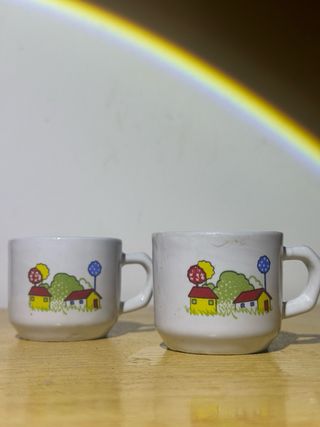 Coppia tazze in ceramica