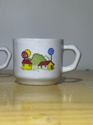 Coppia tazze in ceramica