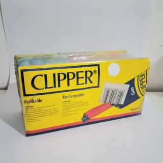 1 Box Accendini Clipper con Vassoio Vintage