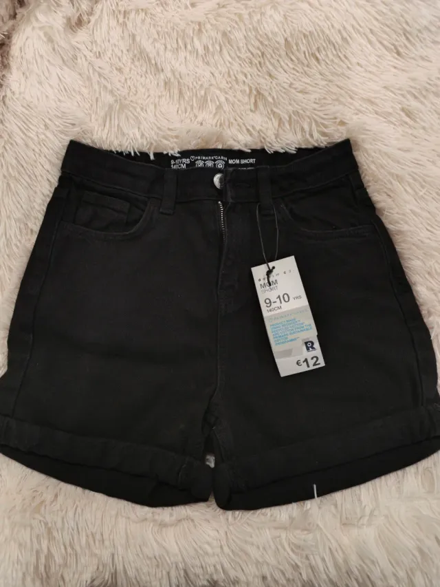 Pantalón corto vaquero negro Primark