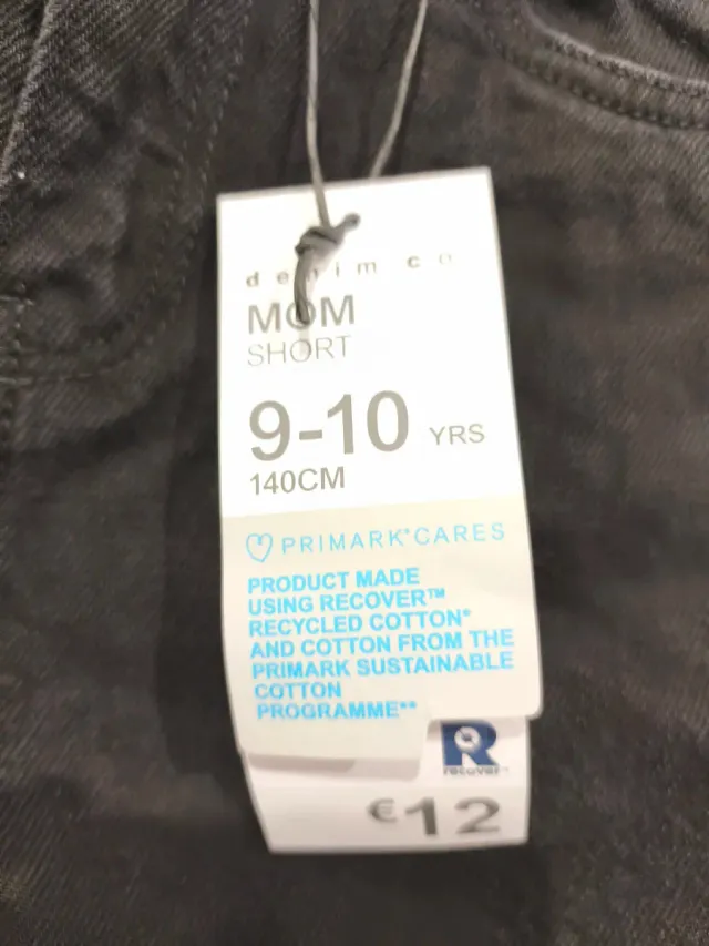Pantalón corto vaquero negro Primark